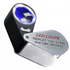 Triplet 20mm- 10x with UV Light and LED Loupe