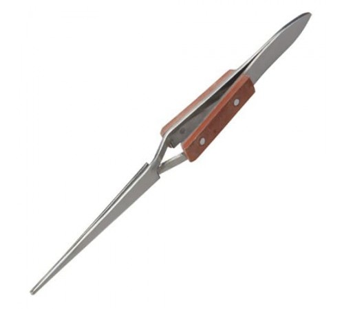 Solder Tweezer Straight with Wood