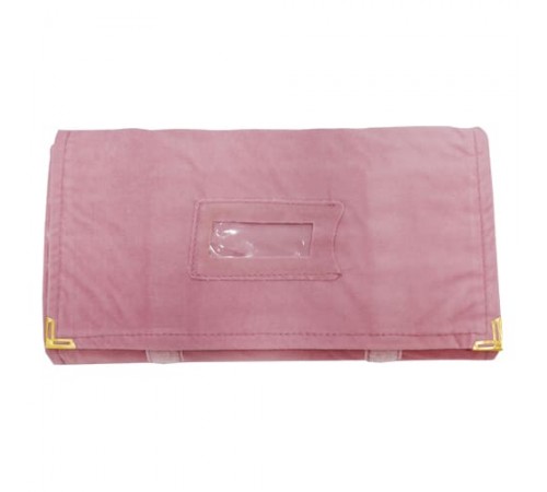 Velvet Pink Color Bracelet Pouch