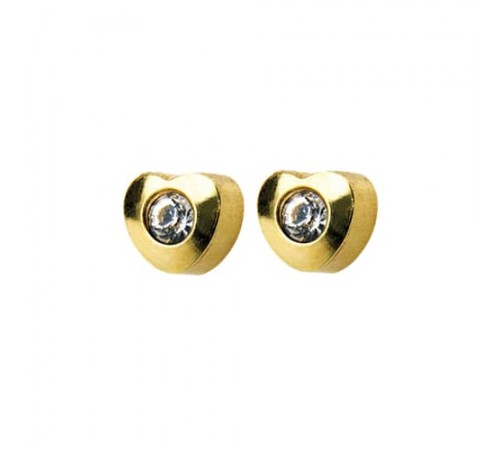 R502Y-4 Gold Plated diamond Stone Ear piercing