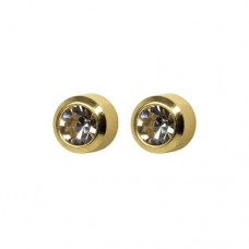 R204Y Gold Plated Crystal diamond Stone Ear pierci...