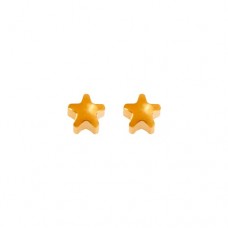 R501Y Gold Plated Star Ear piercing