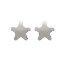 R501W Silver Plated Star Shape Ear piercing