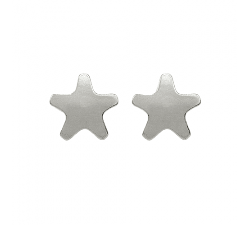 R501W Silver Plated Star Shape Ear piercing
