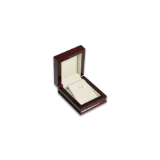 Wooden Earring & Pendant Box - W305 Beige